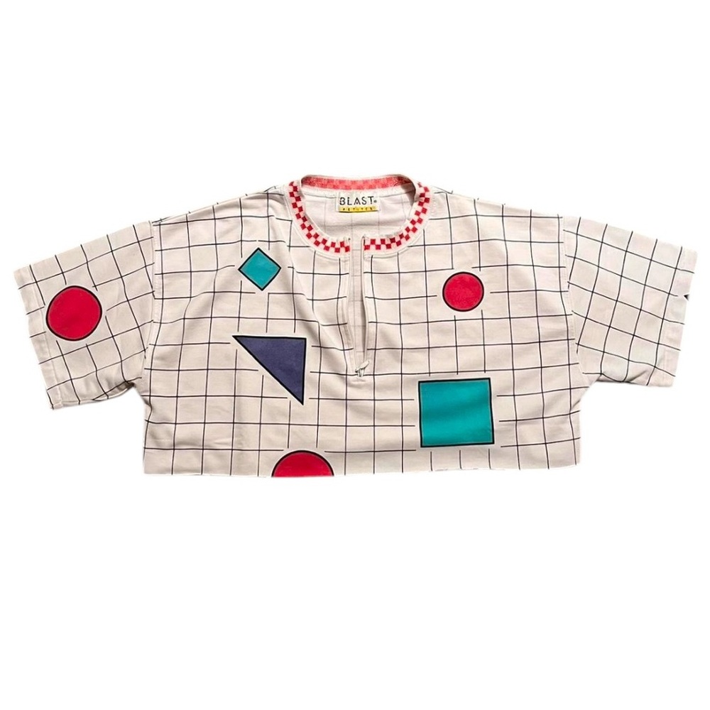 SOLD - Vtg cropped geometric top - Picture 8 of 12